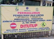Jembatan Rusak, Jalan Utama Dasan Cermen – Rumak segera DITUTUP
