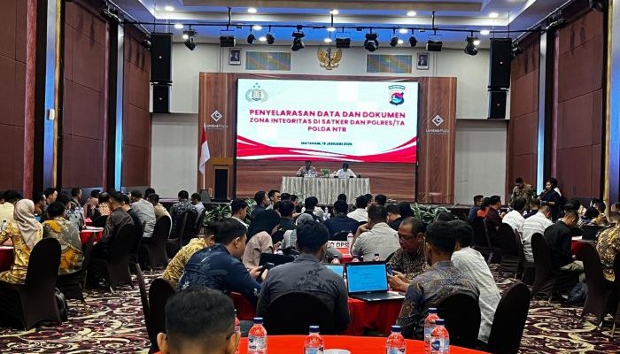 Perkuat Reformasi Birokrasi, Polda NTB Selaraskan Data Zona Integritas 2026