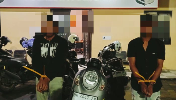 Tim Resmob Polresta Mataram Bekuk Dua Terduga Palaku Pencurian Sepeda Motor di Kos-Kosan Pagesangan