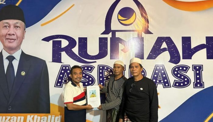 Anggota DPR RI Fraksi NasDem, H. Fauzan Khalid Serap Aspirasi Masyarakat