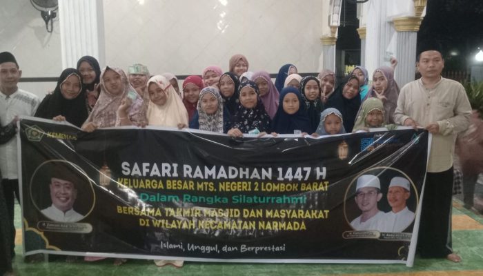Pererat Silaturahmi, MTsN 2 Lombok Barat Gelar Safari Ramadhan dan Sosialisasi PPDB di Dusun Mejeti